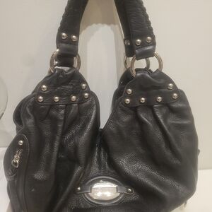 Chic Black Leather Shoulder Bag